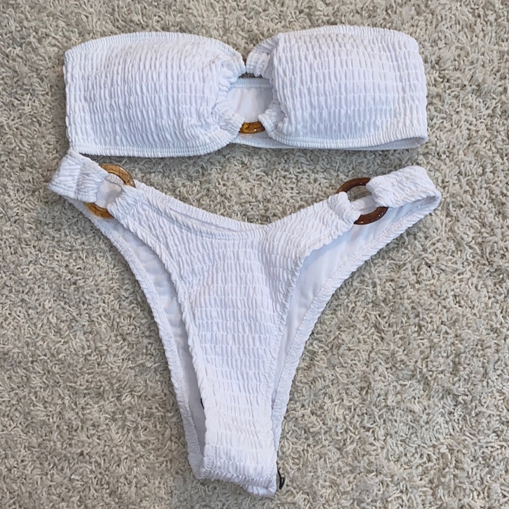 SHEIN white bikini size S